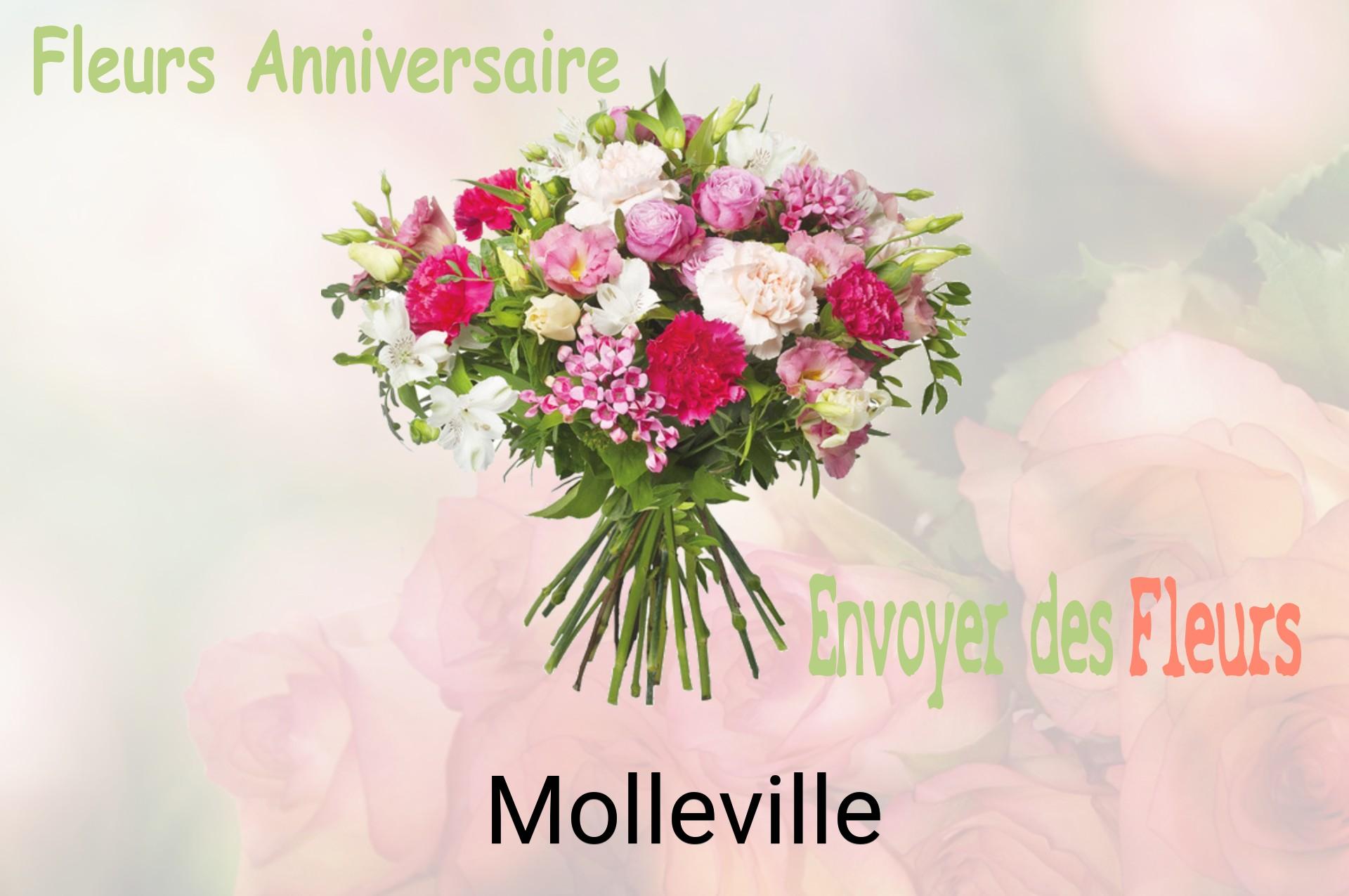 Bouquet de fleurs d’anniversaire livré à Molleville